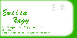 emilia nagy business card